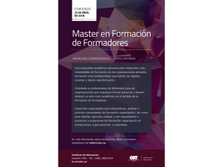 Máster en Formación de Formadores | Semipresencial